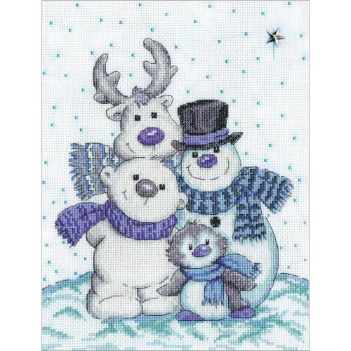 (image for) Snow Pals (14 Count) Counted Cross Stitch Kit